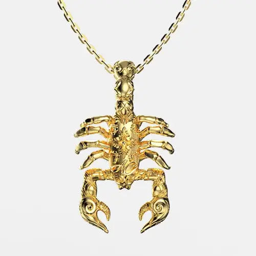 Pendentif scorpion argent doré By Art Caribe - Passeport Cases