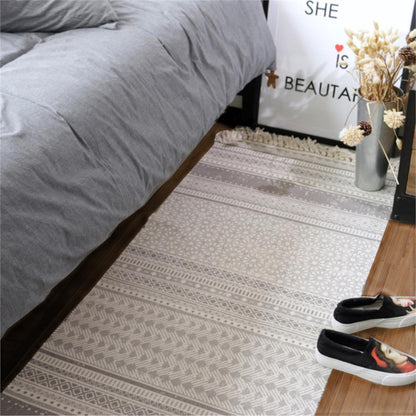 Tapis Vintage Ethnique Beni Ouarain en Coton et Laine