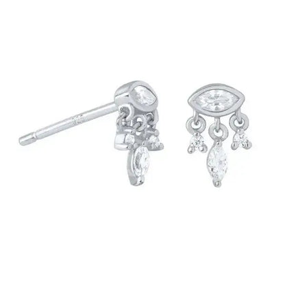 Petite Boucle d'Oreille Pendante - Passeport Cases