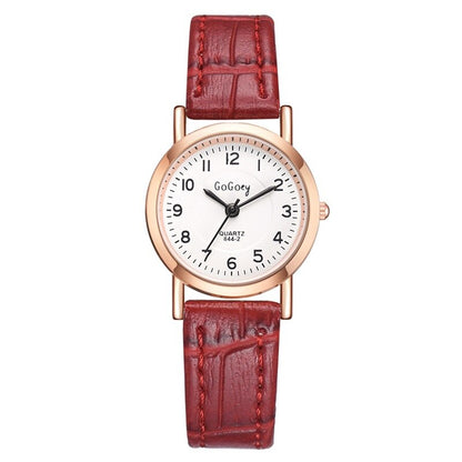 Petite montre marron femme vintage