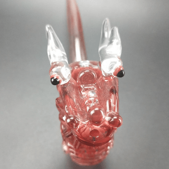 Pipe en Verre Dragon - Élégance Artisanal et Tradition Chinoise