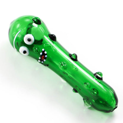 Pipe en Verre Concombre - Design Unique Inspiré de Rick & Morty