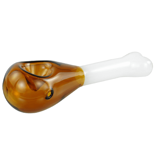 Pipe en verre originale en forme de patte de poulet