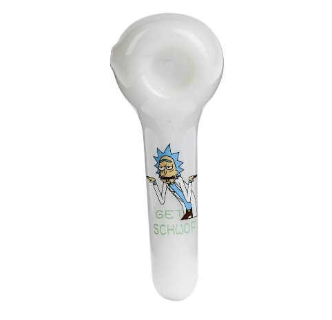 PIPE EN VERRE RICK ET MORTY - Accessoires Fumeur 420 | Professionnels de Bangs, Pipe a Eau et CBD