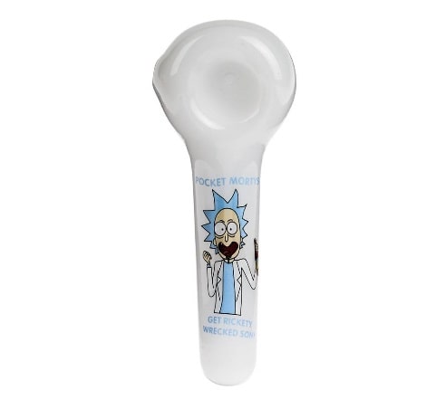 PIPE EN VERRE RICK ET MORTY - Accessoires Fumeur 420 | Professionnels de Bangs, Pipe a Eau et CBD