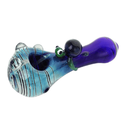 Pipe En Verre Tortue - Élégance Artisanale et Design Ludique