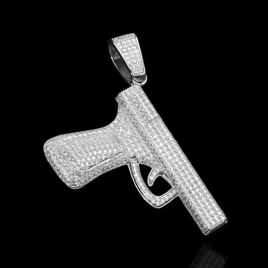 Pistolet Glock diamant Moissanite sur mesure - Passeport Cases