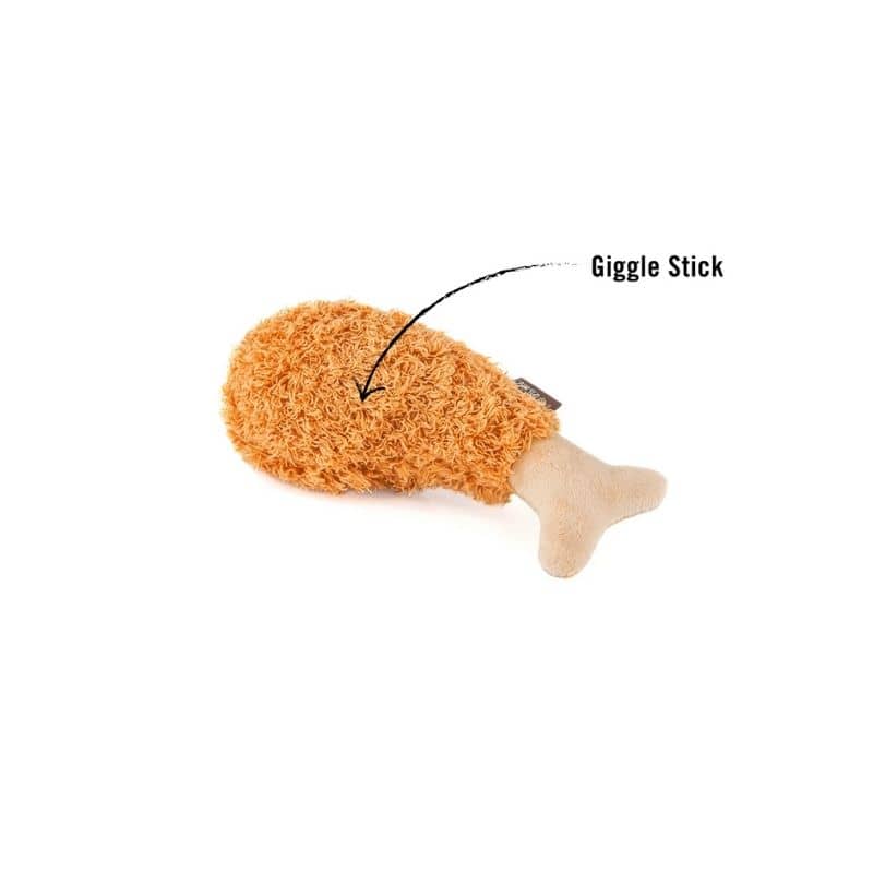 Eco -designed dog toy for dog - fried chicken intelligence stimulator