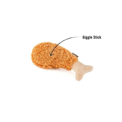 Eco -designed dog toy for dog - fried chicken intelligence stimulator