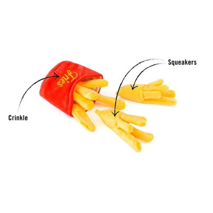 Educational toy for dogs in the shape of fries - plush P.L.A.Y. Eco-responsible