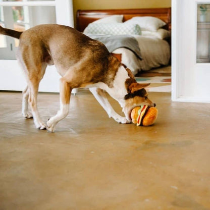 Eco -responsible toy toy for dogs in the shape of a burger - Available in 2 sizes