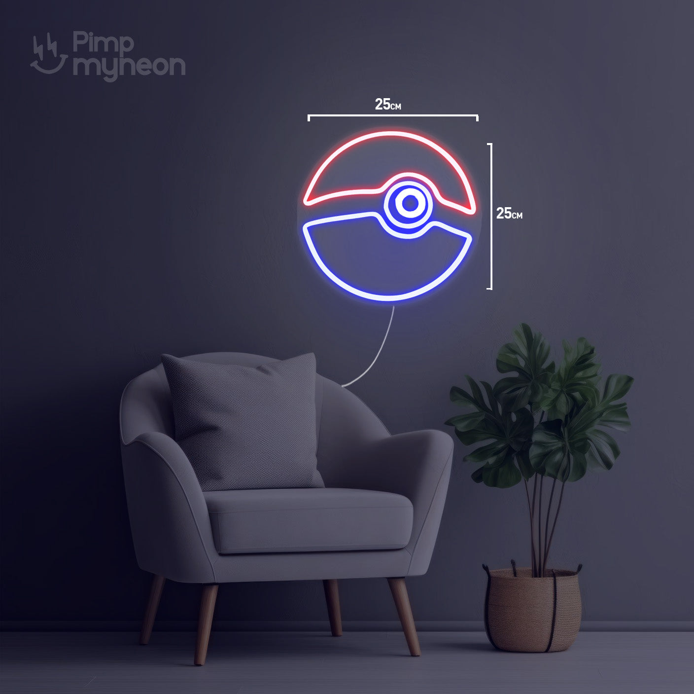 Néon Pokéball Personnalisé – Éclairage LED Unique pour Fans de Pokémon