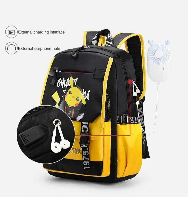 Sac à dos multifonctionnel Pikachu pour enfants