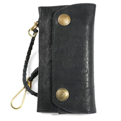 Portefeuille cuir homme luxe noir