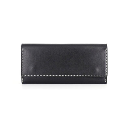 Portefeuille Femme Cuir Luxe Noir