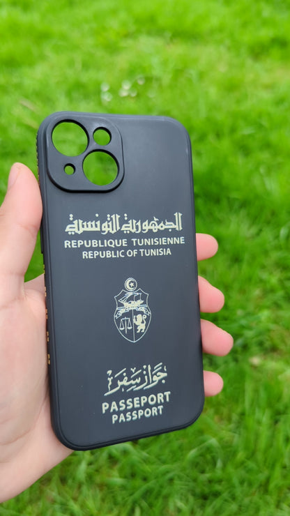 Tunisian passport design phone case - Elegant and cultural protection for Samsung