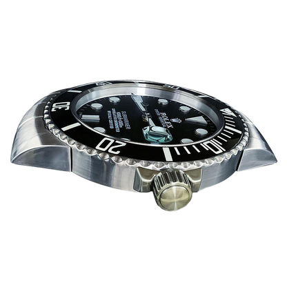 Horloge murale XL inspirée Rolex Submariner noire