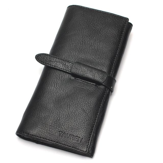 Portefeuille Long Homme Cuir Noir