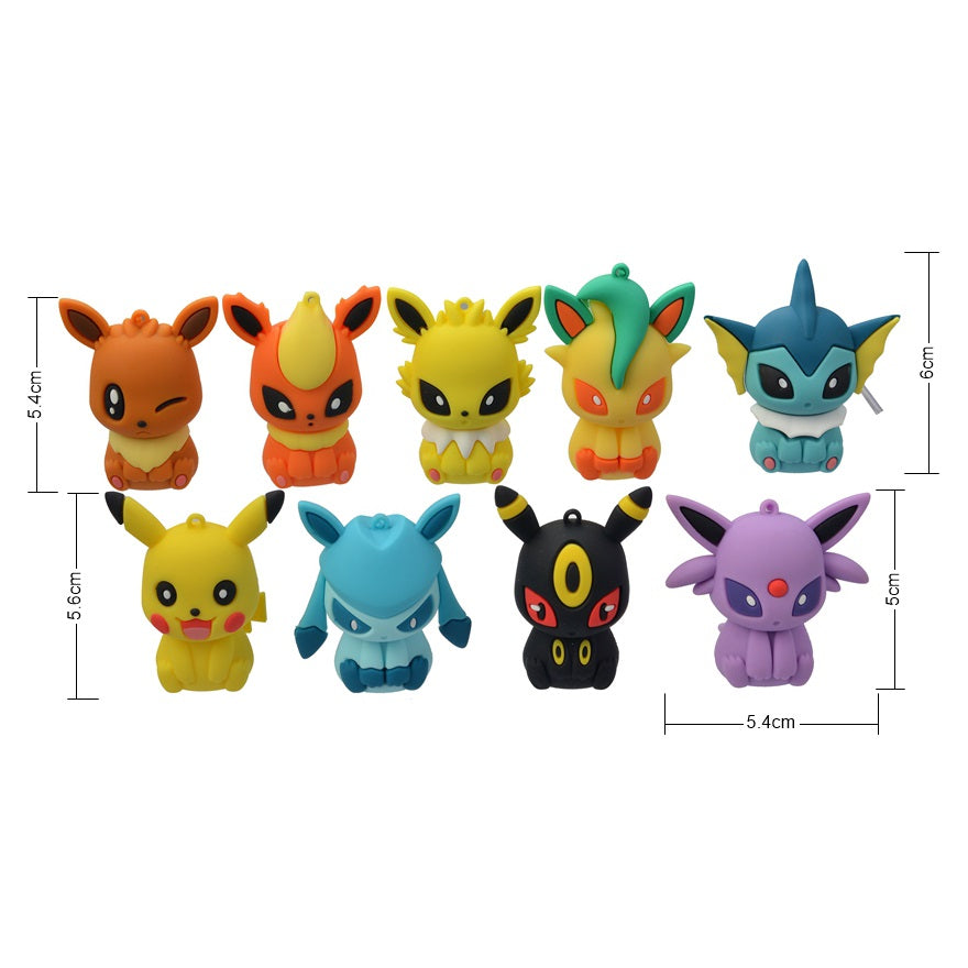 Soporte para móvil Pokémon con figura de Pokémon