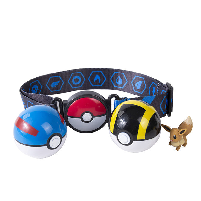 Ceinture Clip N' Go Pokéball avec Figurine Eevee - Devenez Entraîneur Pokémon !