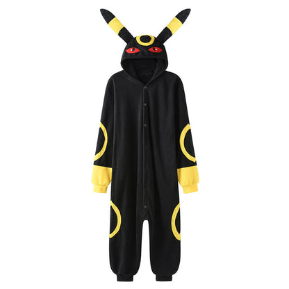 Flauschiger Nachtara Umbreon Onesie Pyjama kaufen