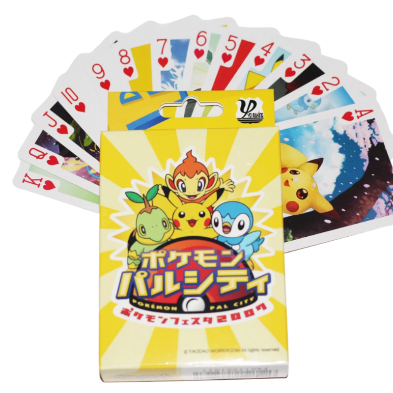 Jeu de cartes Pokémon Pikachu – 56 cartes illustrées