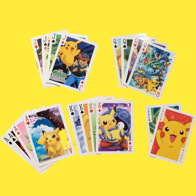 Jeu de cartes Pokémon Pikachu – 56 cartes illustrées