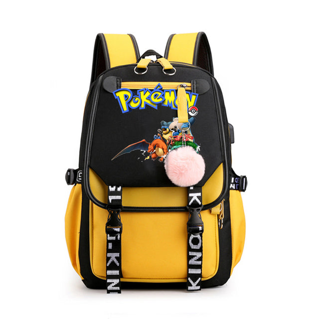 Mochila Pokémon avec Compartiment pour Ordinateur Portable - 41 Designs Uniques