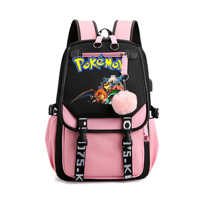 Mochila Pokémon avec Compartiment pour Ordinateur Portable - 41 Designs Uniques