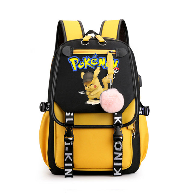 Mochila Pokémon avec Compartiment pour Ordinateur Portable - 41 Designs Uniques