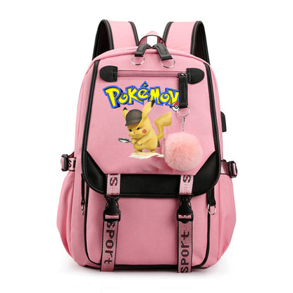 Mochila Pokémon avec Compartiment pour Ordinateur Portable - 41 Designs Uniques