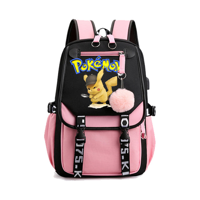 Mochila Pokémon avec Compartiment pour Ordinateur Portable - 41 Designs Uniques