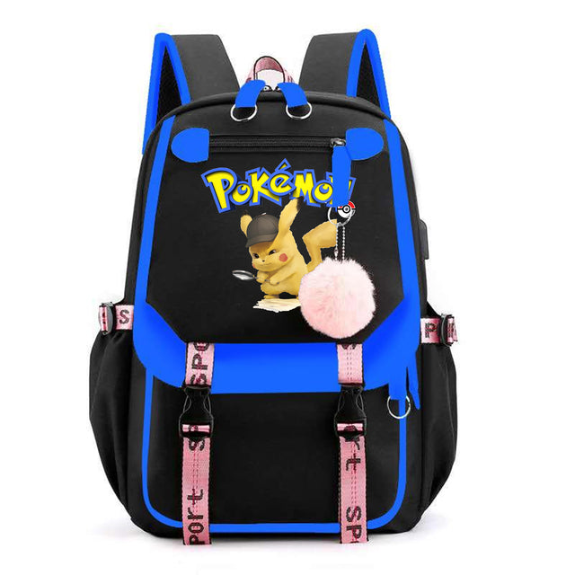 Mochila Pokémon avec Compartiment pour Ordinateur Portable - 41 Designs Uniques