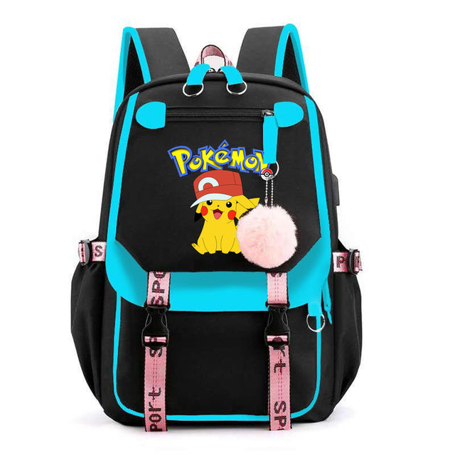 Mochila Pokémon avec Compartiment pour Ordinateur Portable - 41 Designs Uniques