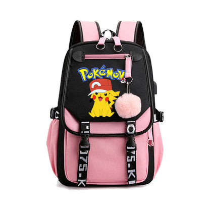 Mochila Pokémon avec Compartiment pour Ordinateur Portable - 41 Designs Uniques