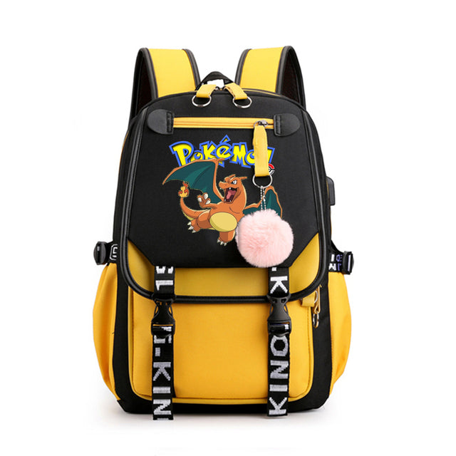 Mochila Pokémon avec Compartiment pour Ordinateur Portable - 41 Designs Uniques