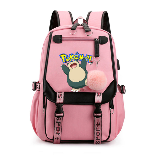 Mochila Pokémon avec Compartiment pour Ordinateur Portable - 41 Designs Uniques