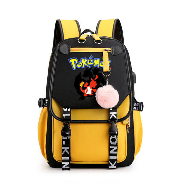 Mochila Pokémon avec Compartiment pour Ordinateur Portable - 41 Designs Uniques