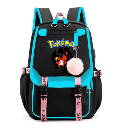 Mochila Pokémon avec Compartiment pour Ordinateur Portable - 41 Designs Uniques