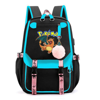 Mochila Pokémon avec Compartiment pour Ordinateur Portable - 41 Designs Uniques