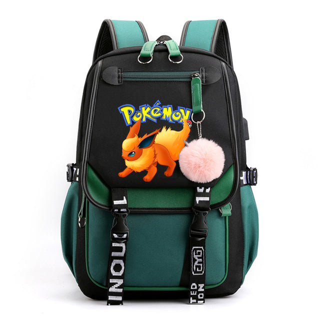 Mochila Pokémon avec Compartiment pour Ordinateur Portable - 41 Designs Uniques