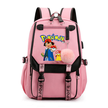 Mochila Pokémon avec Compartiment pour Ordinateur Portable - 41 Designs Uniques