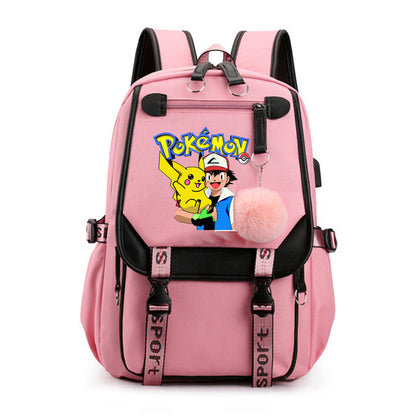 Mochila Pokémon avec Compartiment pour Ordinateur Portable - 41 Designs Uniques