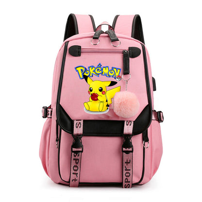 Mochila Pokémon avec Compartiment pour Ordinateur Portable - 41 Designs Uniques