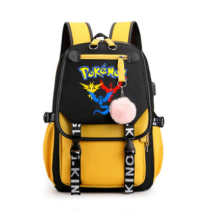 Mochila Pokémon avec Compartiment pour Ordinateur Portable - 41 Designs Uniques