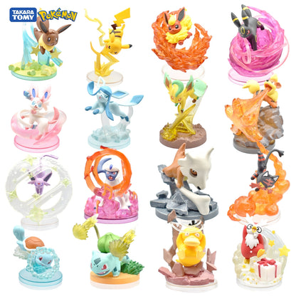 Figurines 3D Émotionnelles Pokémon - Décor Dynamiques