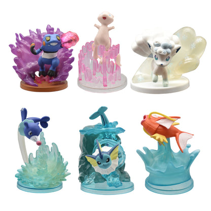 Figurines 3D Émotionnelles Pokémon - Décor Dynamiques