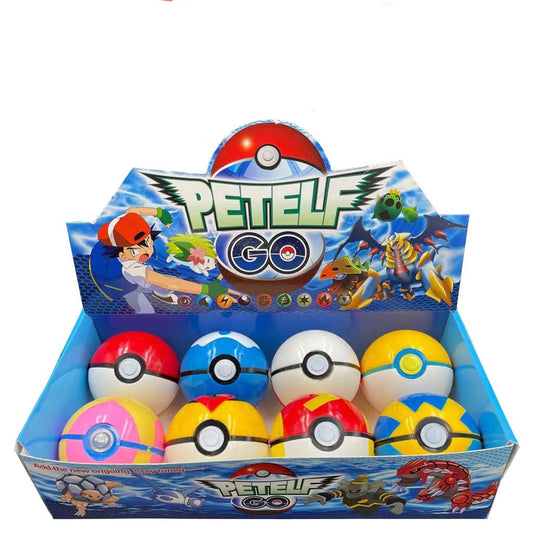 Ensemble de 8 Pokébolas avec Figurines Surprises Pokémon