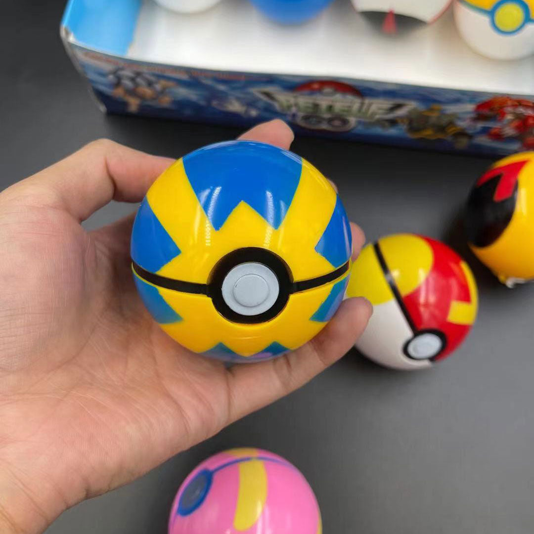 Ensemble de 8 Pokébolas avec Figurines Surprises Pokémon