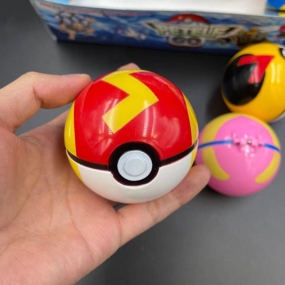 Ensemble de 8 Pokébolas avec Figurines Surprises Pokémon